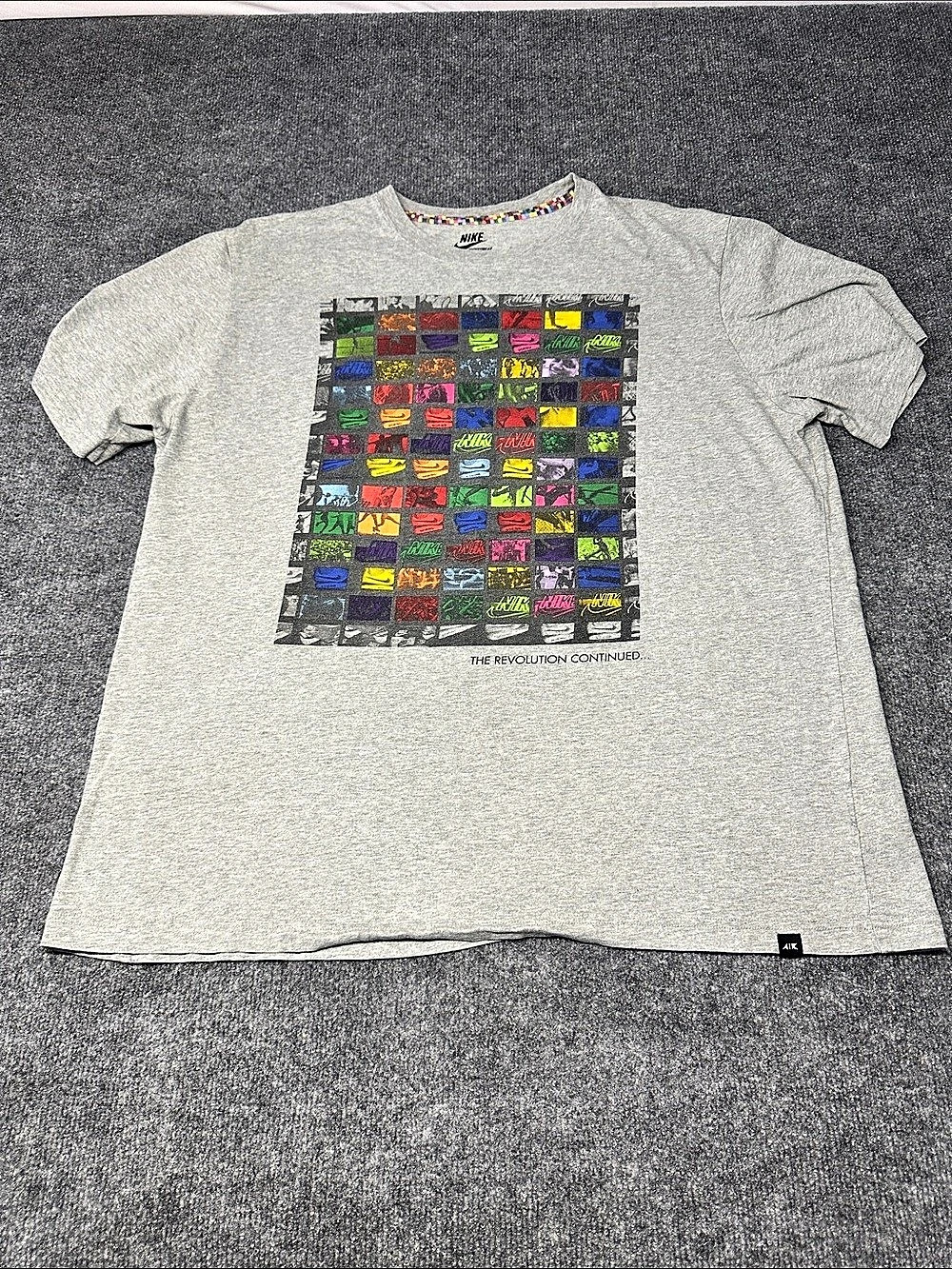 Nike Air The Revolution Continued T-Shirt Men's Gray 2XL